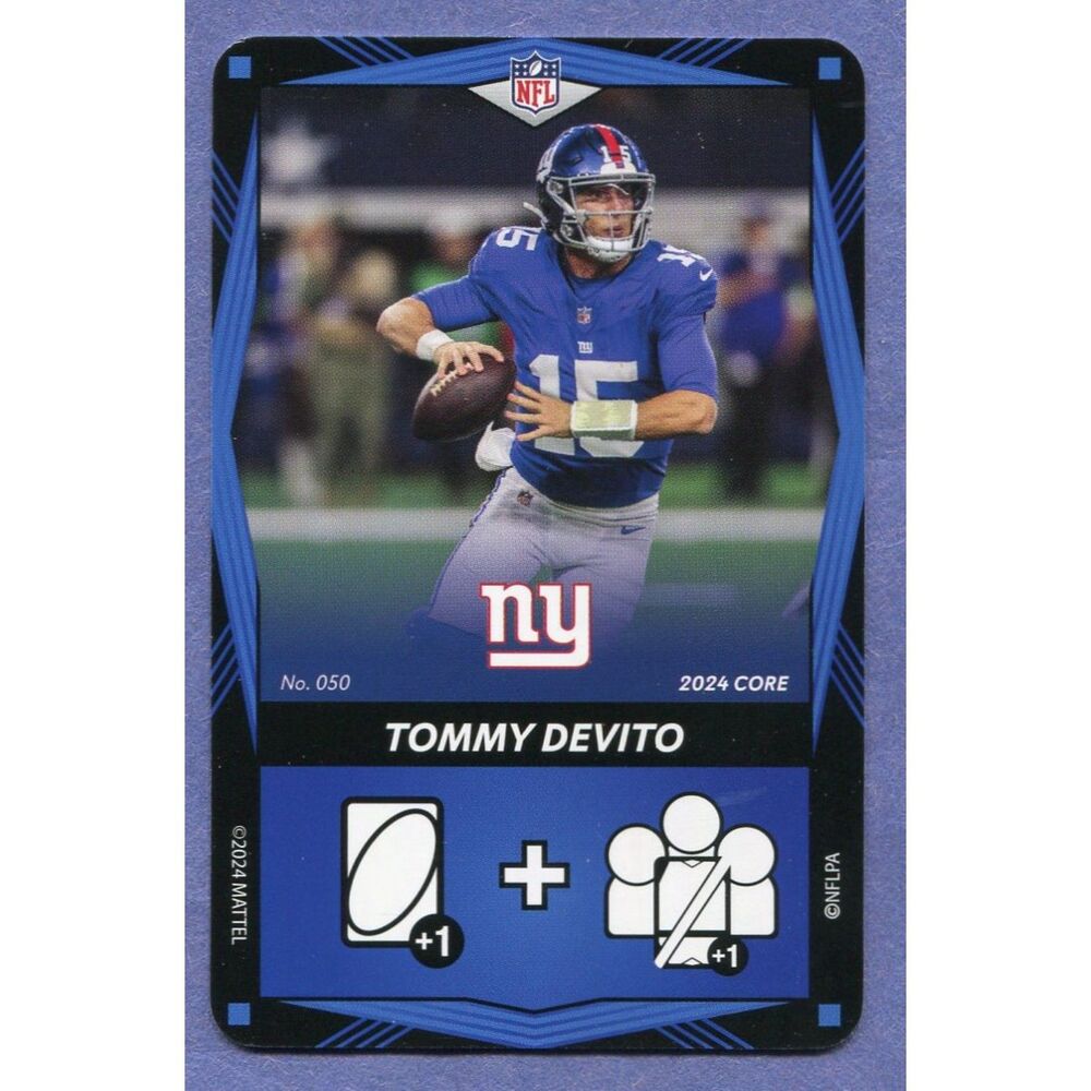 2024 Uno Elite Football Card Blue #50 Tommy DeVito